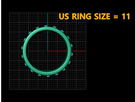 Gold band ring 3D Print Model