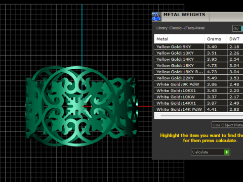 Openwork rin 3Dプリントモデル