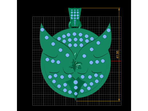 Butterfly-inspired pendant 3D Print Model