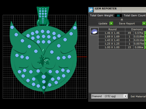 Butterfly-inspired pendant 3D Print Model