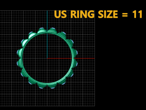 Floral band ring 3D Druckmodell