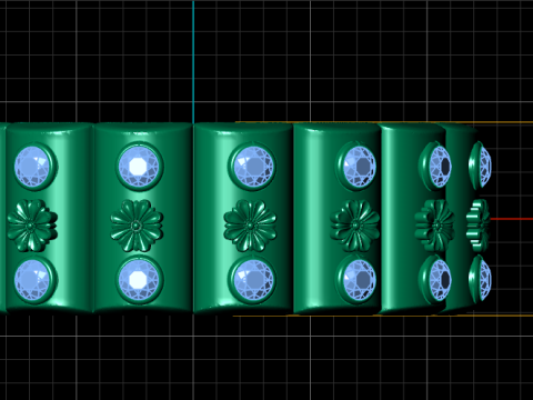 Floral band ring 3D Druckmodell