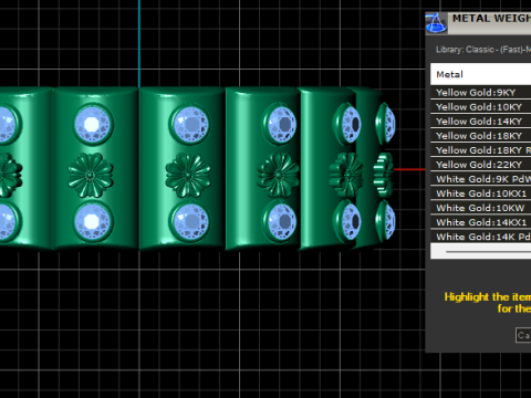 Floral band ring 3D Druckmodell