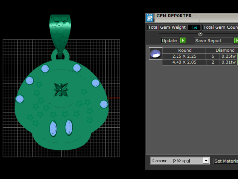 Celestial Bloom Pendant 3D 打印模型