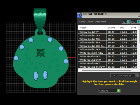 Celestial Bloom Pendant 3D Print Model