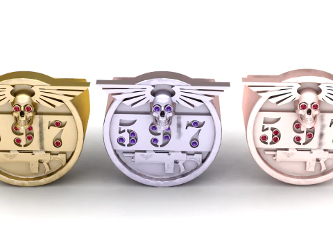 Anel do Guerreiro Valor 597 Modelo de Impressão 3D