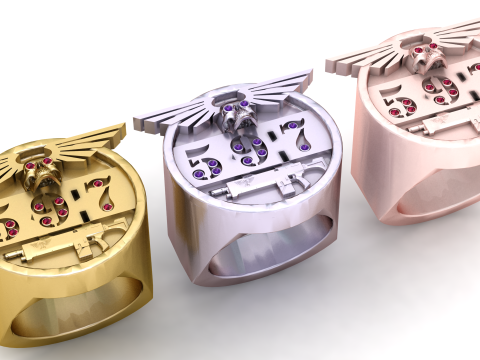 Valor 597 Warrior Ring 3D Print Model