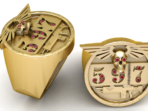 Valor 597 Warrior Ring 3D Print Model