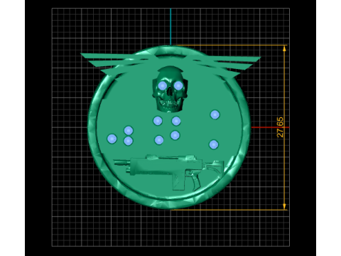 Valor 597 Warrior Ring 3D Print Model