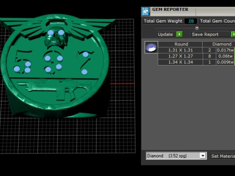 Valor 597 Warrior Ring 3D Print Model