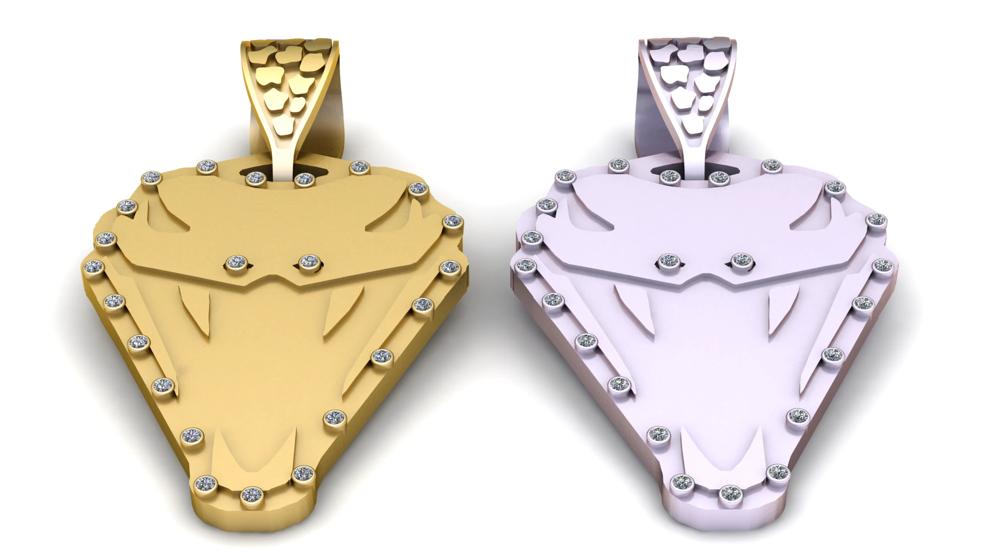 Titan Shield Pendant 3D Print Model .c4d .max .obj .3ds .fbx .stl .blend 