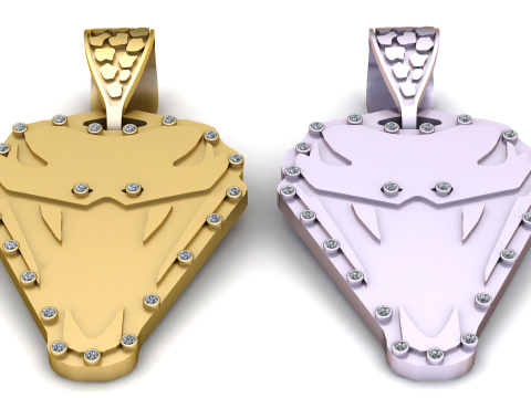 Titan Shield Pendant Modello di stampa 3D