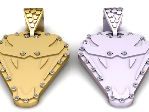 टाइटन शील्ड पेंडेंट 3D प्रिंट मॉडल