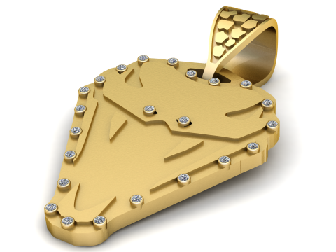 Titan Shield Pendant 3D Принт Модель