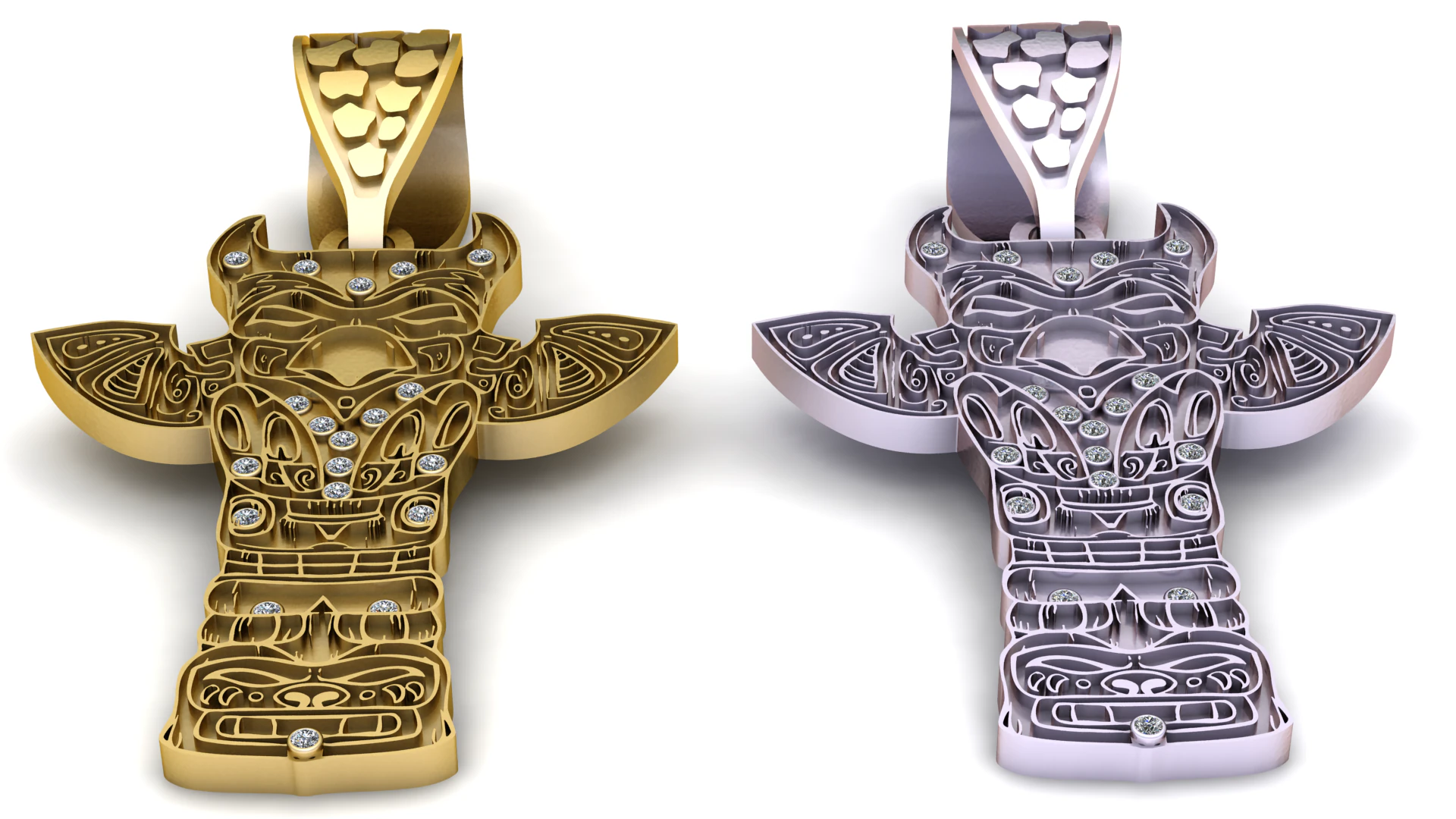 This striking pendant 3D Print Model .c4d .max .obj .3ds .fbx .stl .blend 