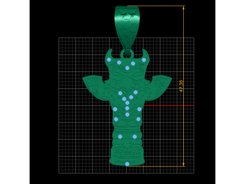 This striking pendant Modello di stampa 3D