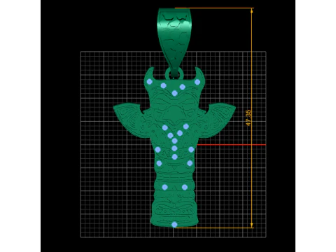 This striking pendant 3D Print Model