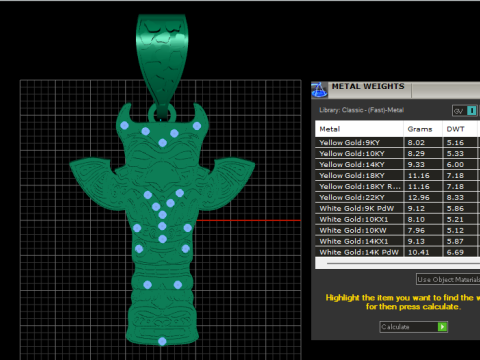 This striking pendant Modello di stampa 3D