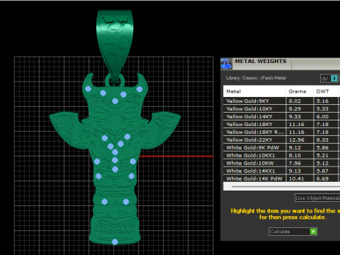 This striking pendant 3D Print Model