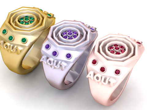 Gold ring 3D Print Model