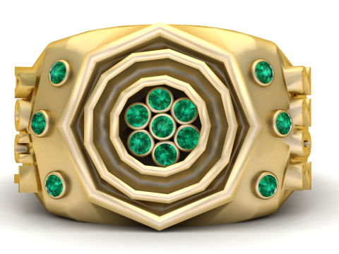 Gold ring 3D Print Model