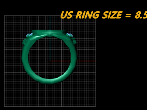 Gold ring 3D Print Model