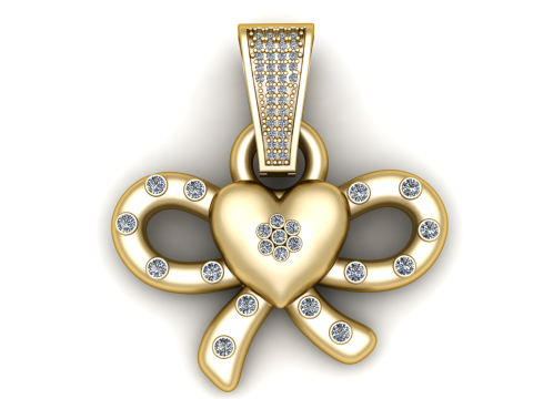 This charming gold pendant 3D Принт Модель