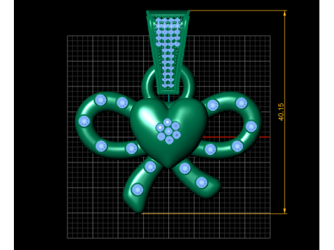 This charming gold pendant 3D Принт Модель