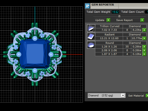 Stylish gold pendant 3D 프린트 모델