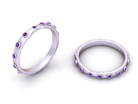 Gold eternity band 3D Print Model