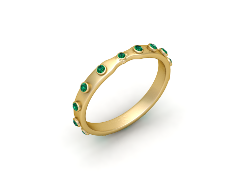 Gold eternity band Modelo de Impressão 3D