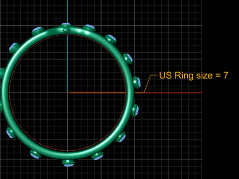 Gold eternity band 3D Print Model