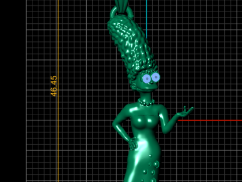 Golden Diva Pendant Modèles 3D en vedette