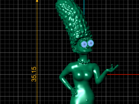 Golden Diva Pendant Modèles 3D en vedette