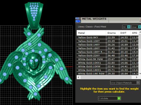 Celestial Seraphim Pendant 3D Print Model