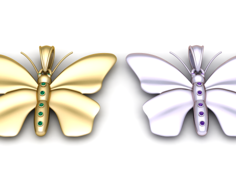 Golden Cartoon Mouse Pendant 3D Принт Модель