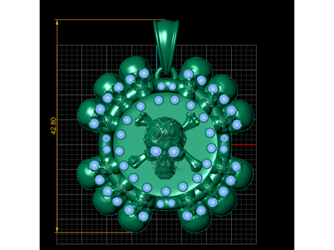 Golden Butterfly Pendant 3D Print Model