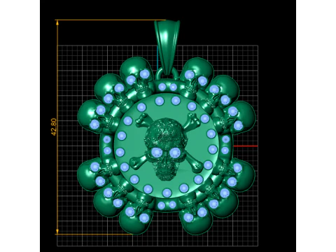 Golden Butterfly Pendant 3D Print Model