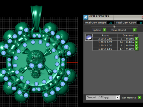 Golden Butterfly Pendant 3D Print Model