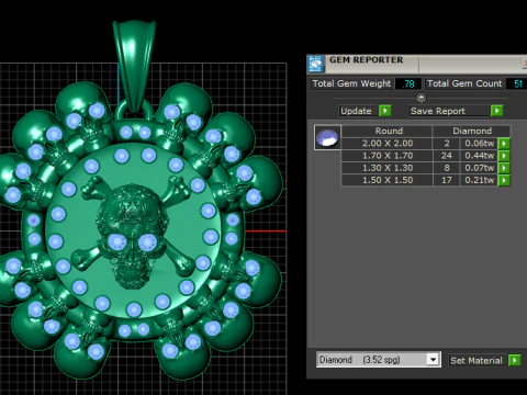 Golden Butterfly Pendant 3D Print Model