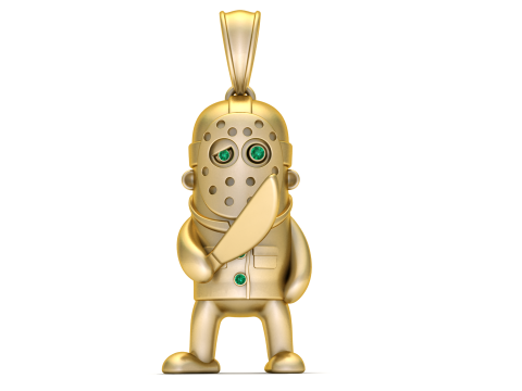Gold pendant 3D Print Model