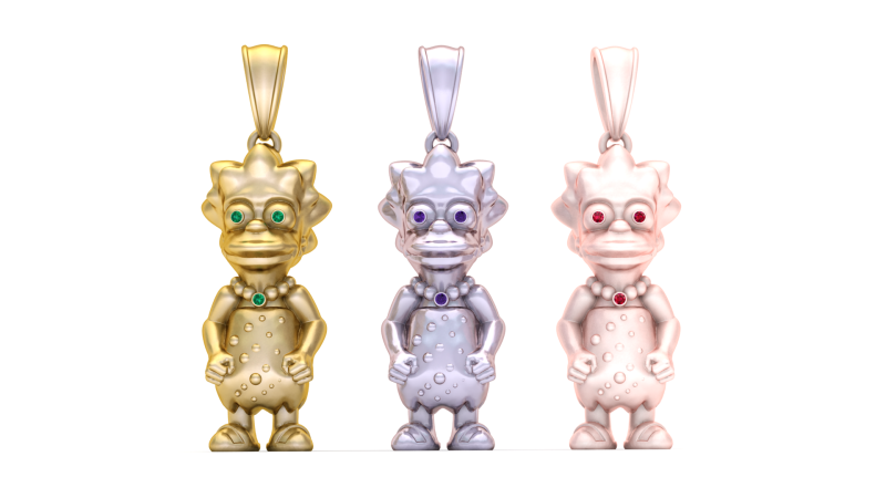 Trio Character Pendant 3D प्रिंट मॉडल .c4d .max .obj .3ds .fbx .stl .blend 