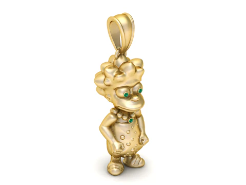 Trio Character Pendant 3D Print Model