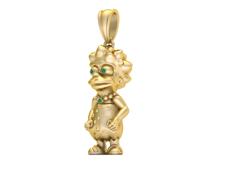 Trio Character Pendant 3D Print Model