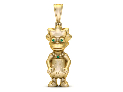 Trio Character Pendant 3D Print Model