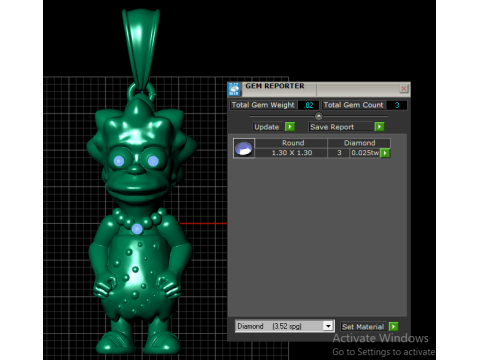 Trio Character Pendant 3D प्रिंट मॉडल