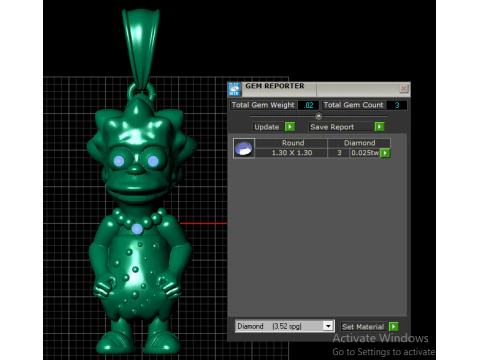 Trio Character Pendant 3D Print Model