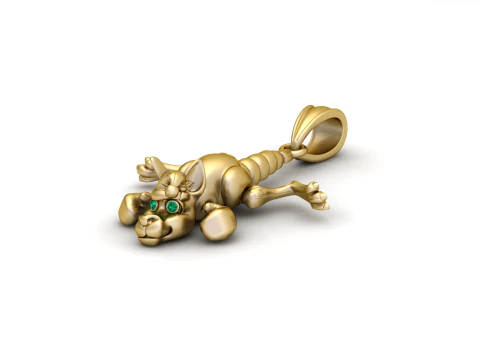 Acrobatic Monkey Pendant 3D Print Model