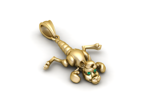 Acrobatic Monkey Pendant Modelo de impresión 3D