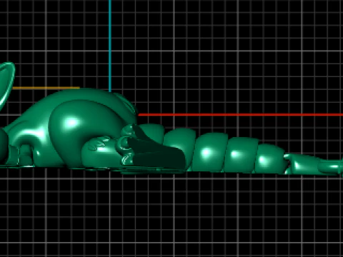 Acrobatic Monkey Pendant 3D Print Model